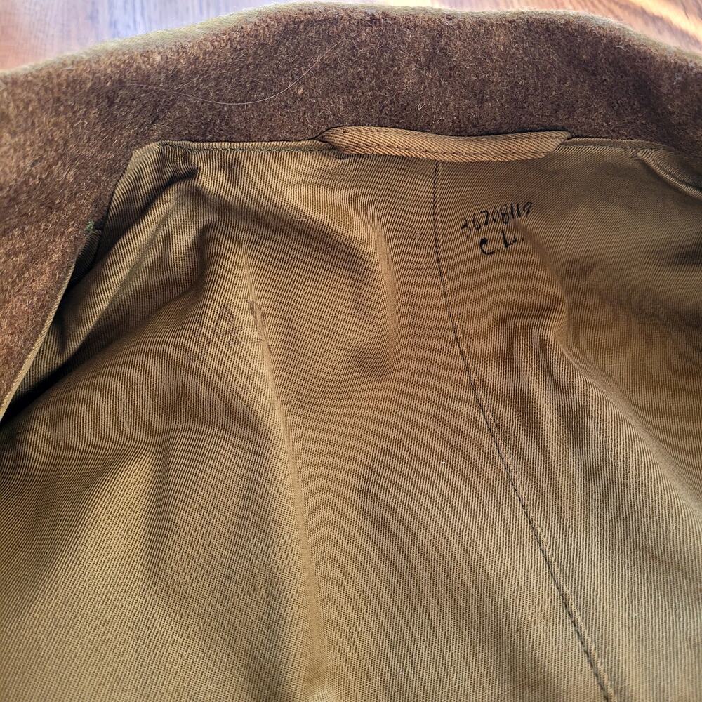 VTG WW2 Wool Trench Coat - Picture 5 of 10
